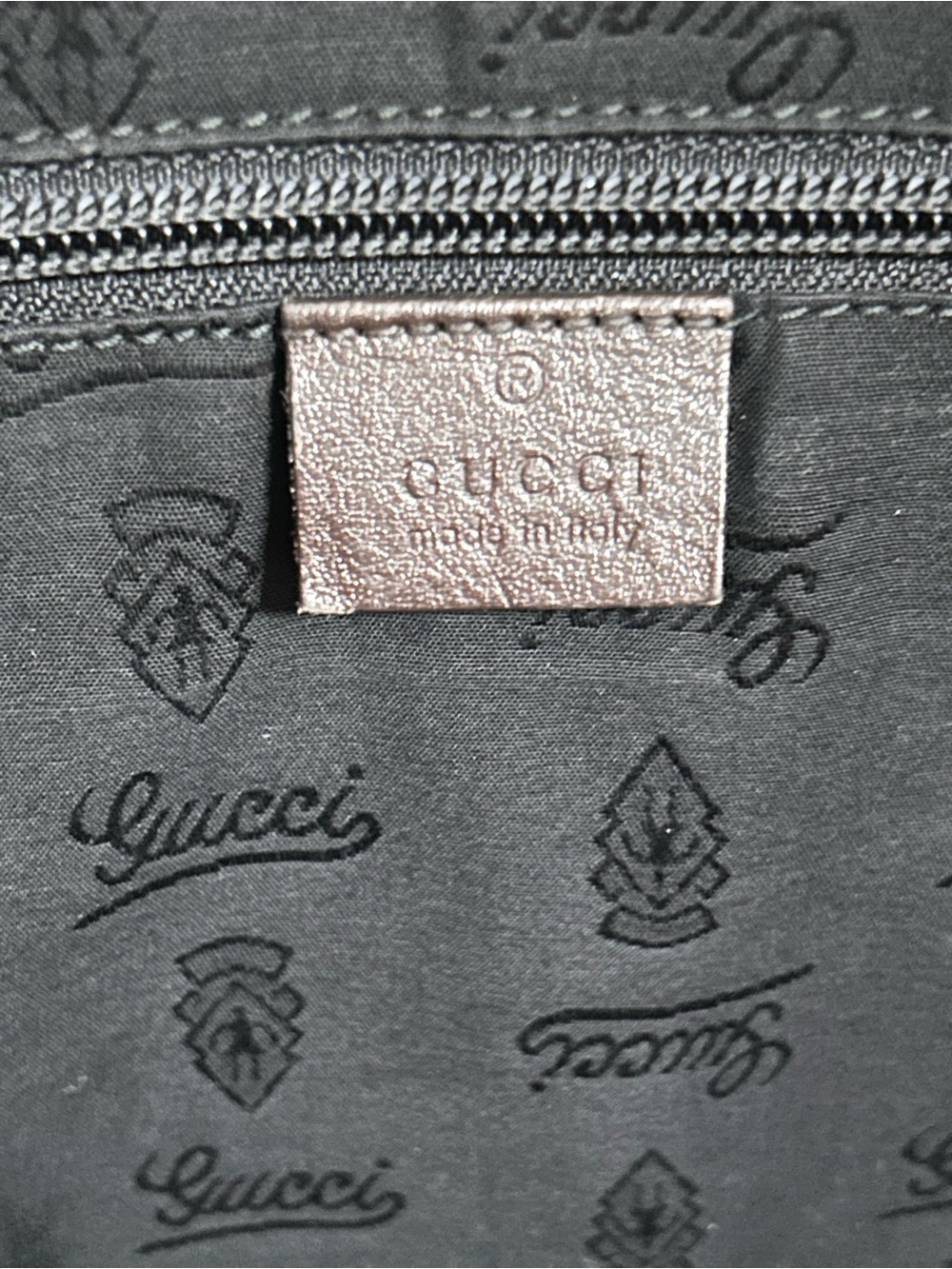 Gucci Brown Monogram Canvas Briefcase with Dark Brown Leather Trim Authentic - Picture 5 of 8